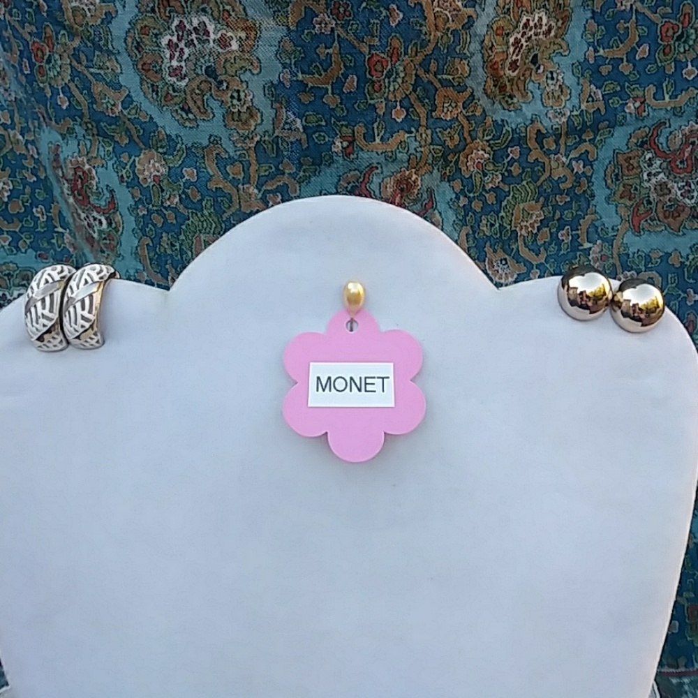 MONET EARRINGS (clip) / 2 PAIRS